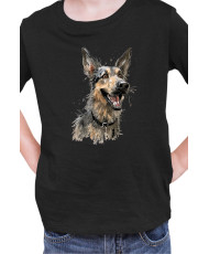 Детска Тениска Funny Dogs Breeds German Shepherd