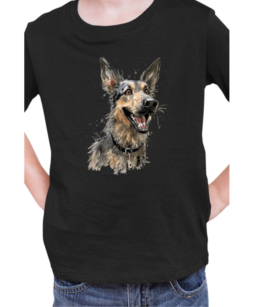 Детска Тениска Funny Dogs Breeds German Shepherd