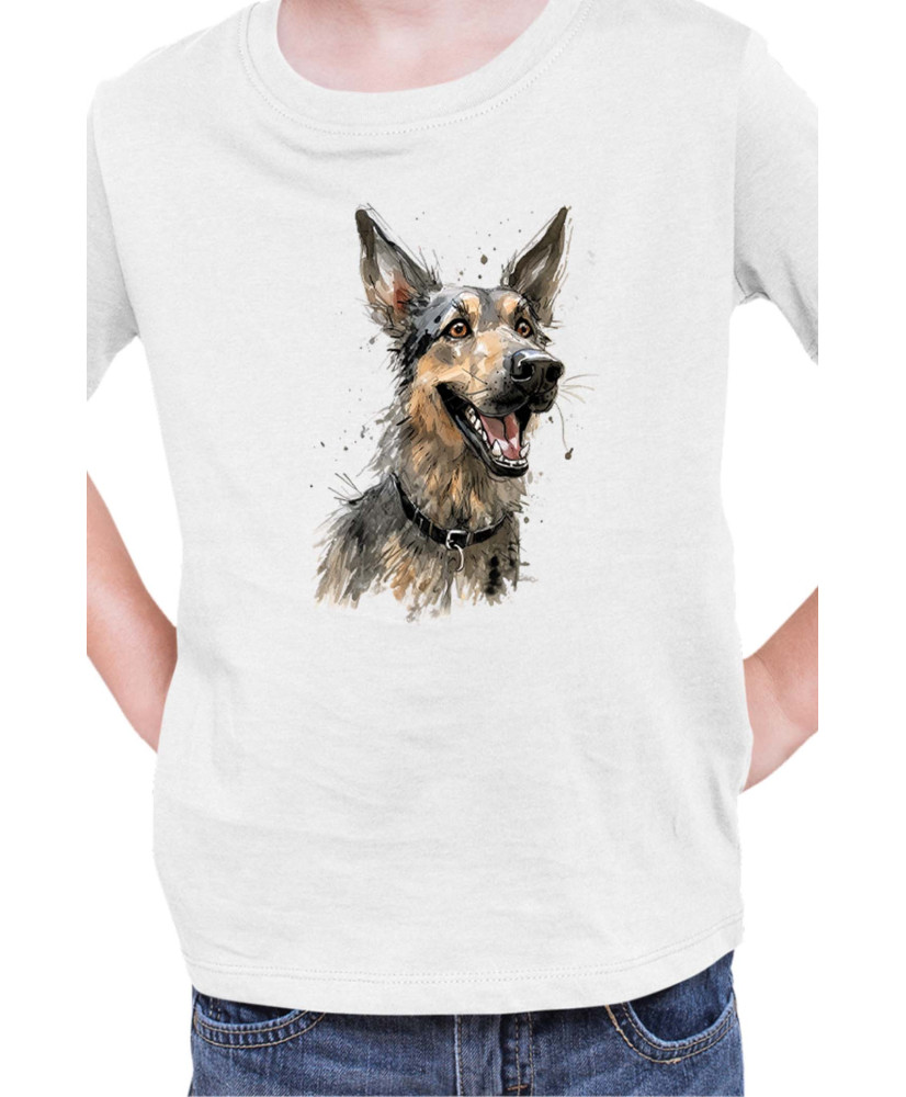 Детска Тениска Funny Dogs Breeds German Shepherd