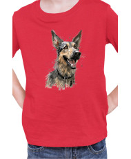 Детска Тениска Funny Dogs Breeds German Shepherd