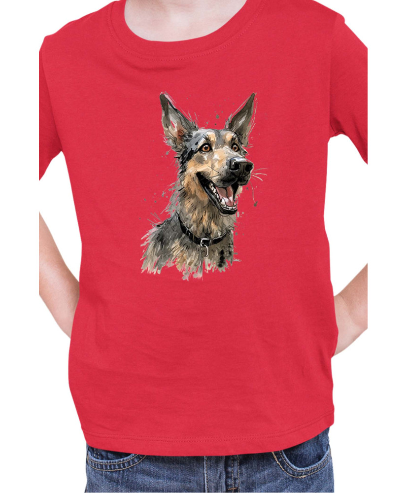 Детска Тениска Funny Dogs Breeds German Shepherd