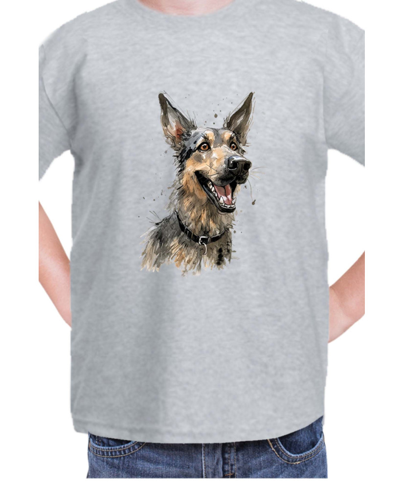 Детска Тениска Funny Dogs Breeds German Shepherd