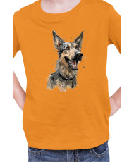 Детска Тениска Funny Dogs Breeds German Shepherd