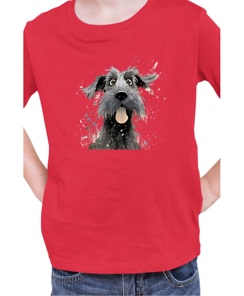 Детска Тениска Funny Dogs Breeds Giant Schnauzer