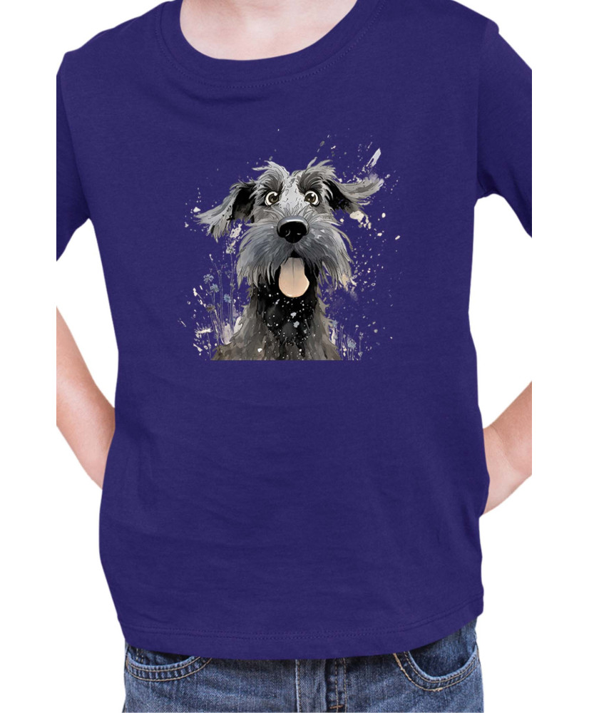 Детска Тениска Funny Dogs Breeds Giant Schnauzer