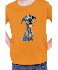 Детска Тениска Funny Dogs Breeds Great Dane