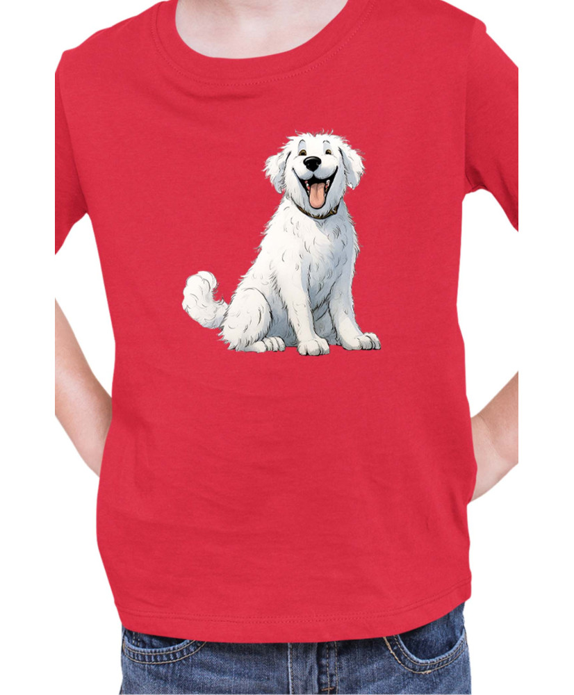 Детска Тениска Funny Dogs Breeds Kuvasz