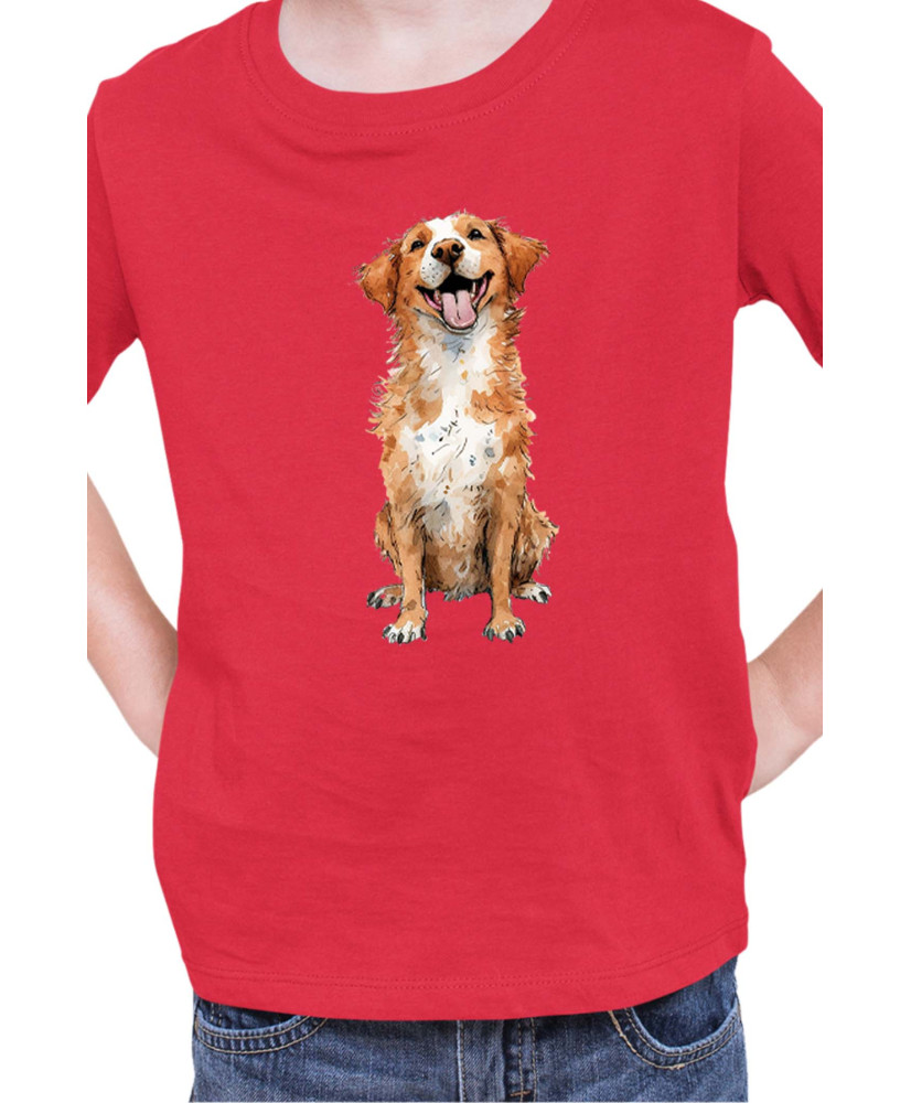 Детска Тениска Funny Dogs Breeds Novia Scotia Duck Tolling Retriever