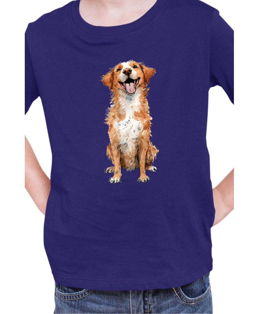 Детска Тениска Funny Dogs Breeds Novia Scotia Duck Tolling Retriever