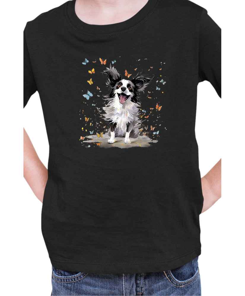 Детска Тениска Funny Dogs Breeds Papillon