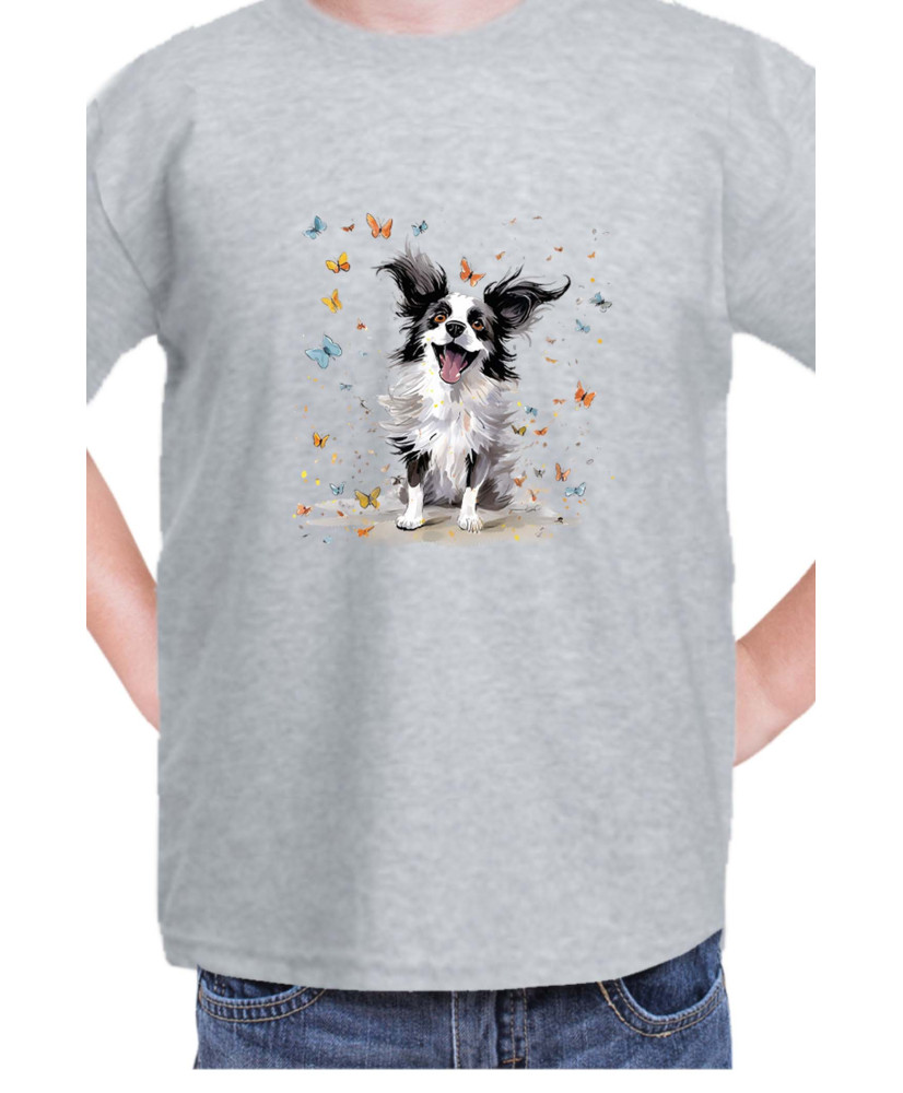 Детска Тениска Funny Dogs Breeds Papillon