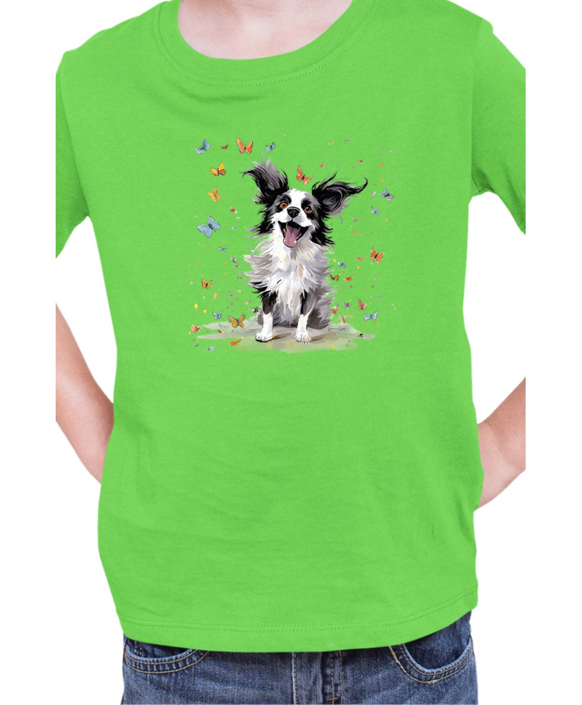 Детска Тениска Funny Dogs Breeds Papillon