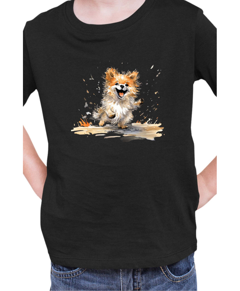 Детска Тениска Funny Dogs Breeds Pomeranian