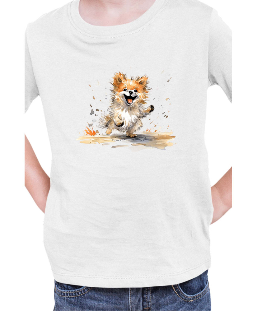 Детска Тениска Funny Dogs Breeds Pomeranian