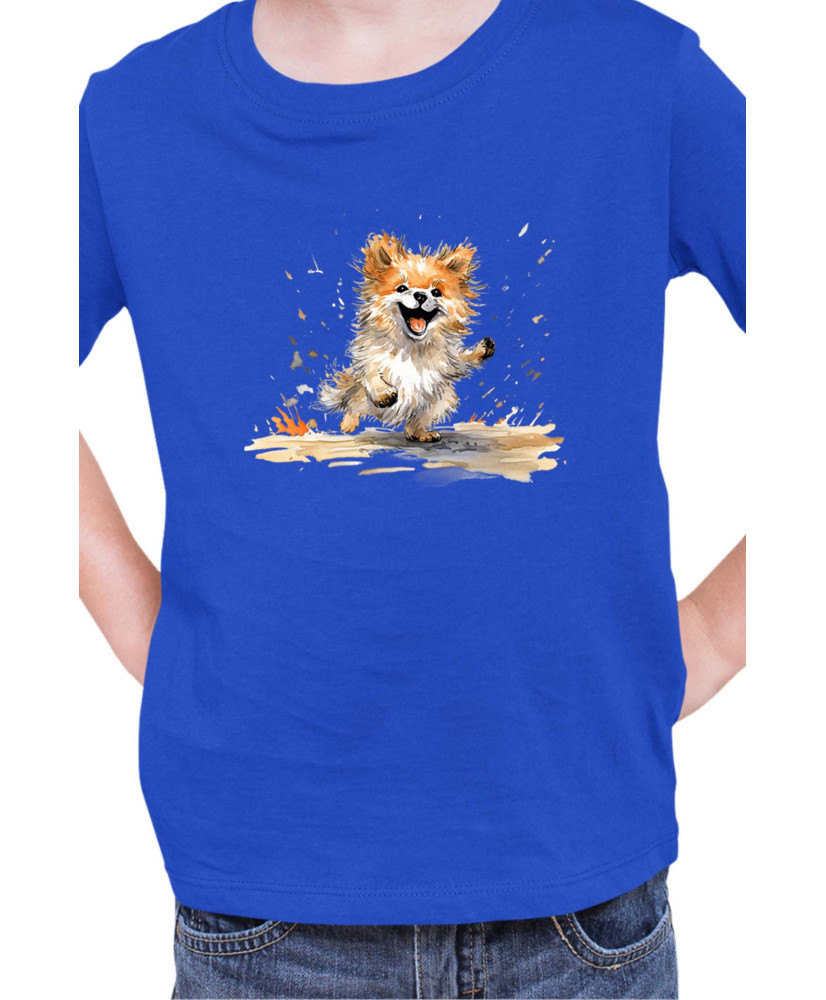 Детска Тениска Funny Dogs Breeds Pomeranian