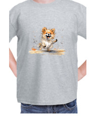 Детска Тениска Funny Dogs Breeds Pomeranian