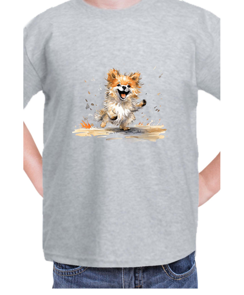 Детска Тениска Funny Dogs Breeds Pomeranian
