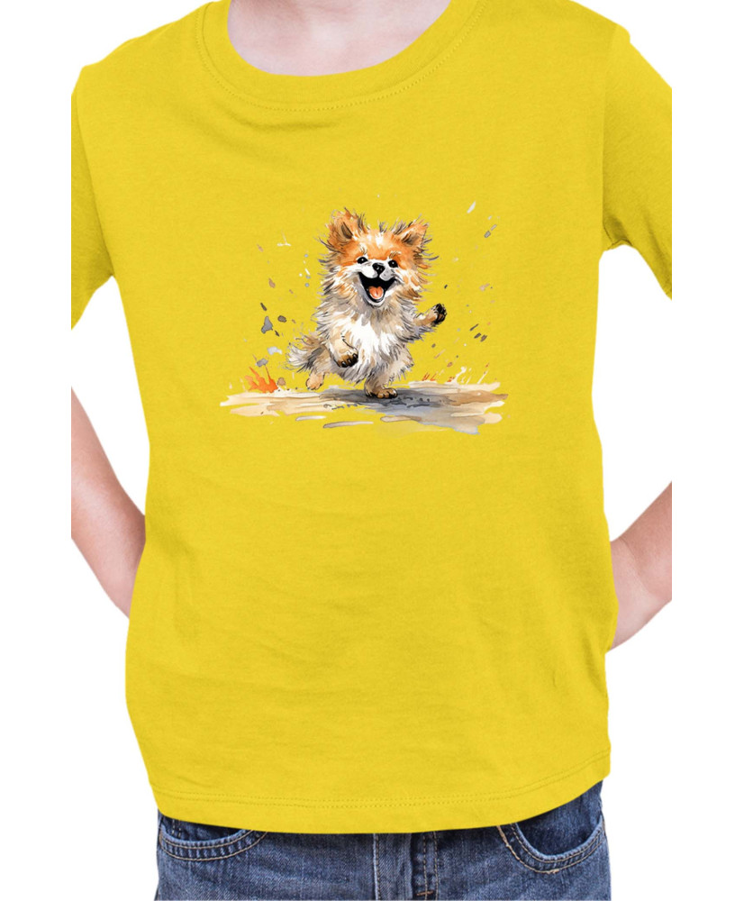 Детска Тениска Funny Dogs Breeds Pomeranian