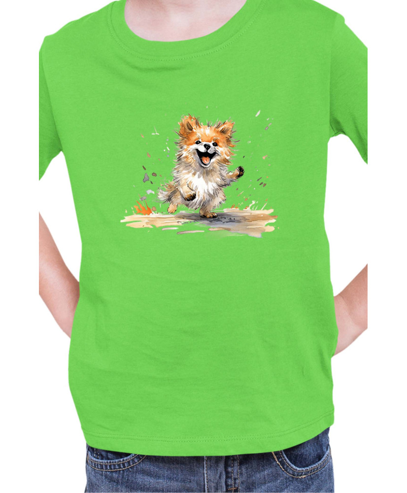 Детска Тениска Funny Dogs Breeds Pomeranian