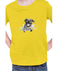 Детска Тениска Funny Dogs Breeds Pug 01