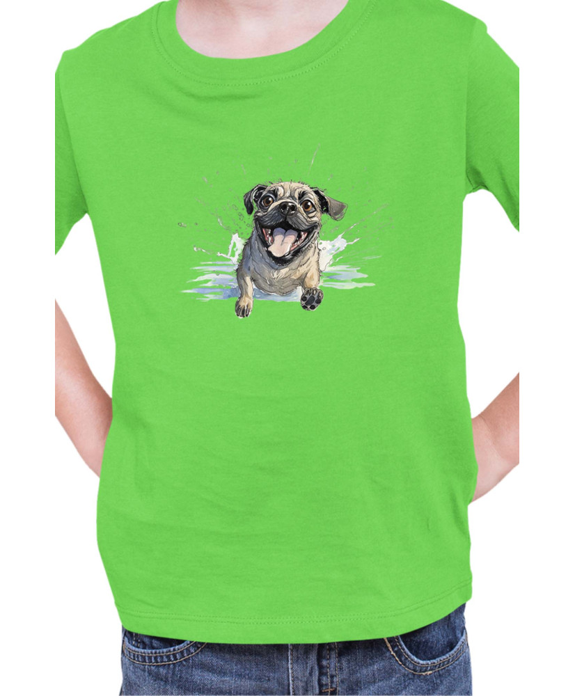 Детска Тениска Funny Dogs Breeds Pug 01 Детска Тениска Funny Dogs Breeds Pug 01