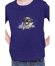 Детска Тениска Funny Dogs Breeds Pug 01