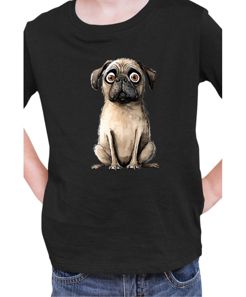 Детска Тениска Funny Dogs Breeds Pug 02