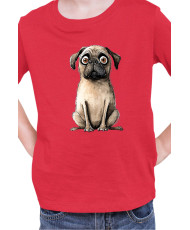 Детска Тениска Funny Dogs Breeds Pug 02