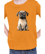 Детска Тениска Funny Dogs Breeds Pug 02