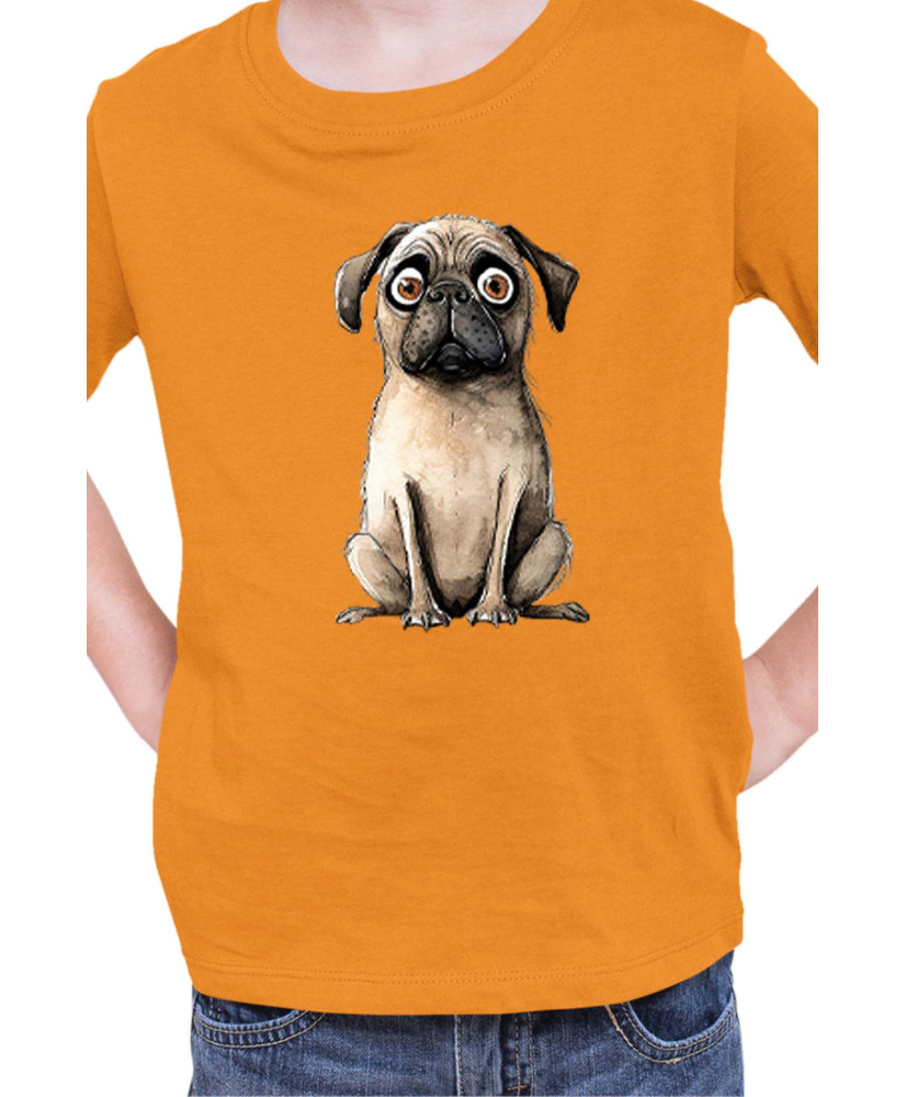 Детска Тениска Funny Dogs Breeds Pug 02
