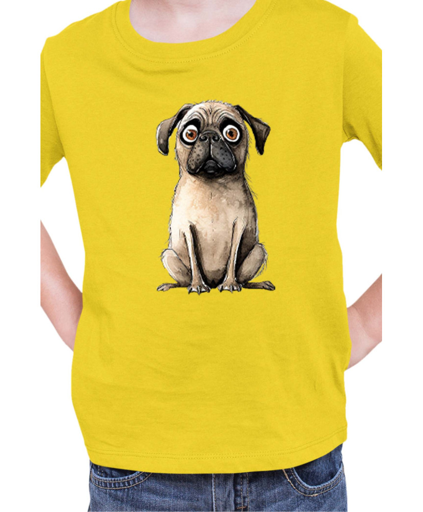 Детска Тениска Funny Dogs Breeds Pug 02
