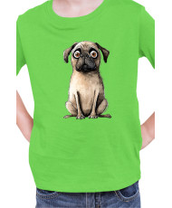 Детска Тениска Funny Dogs Breeds Pug 02