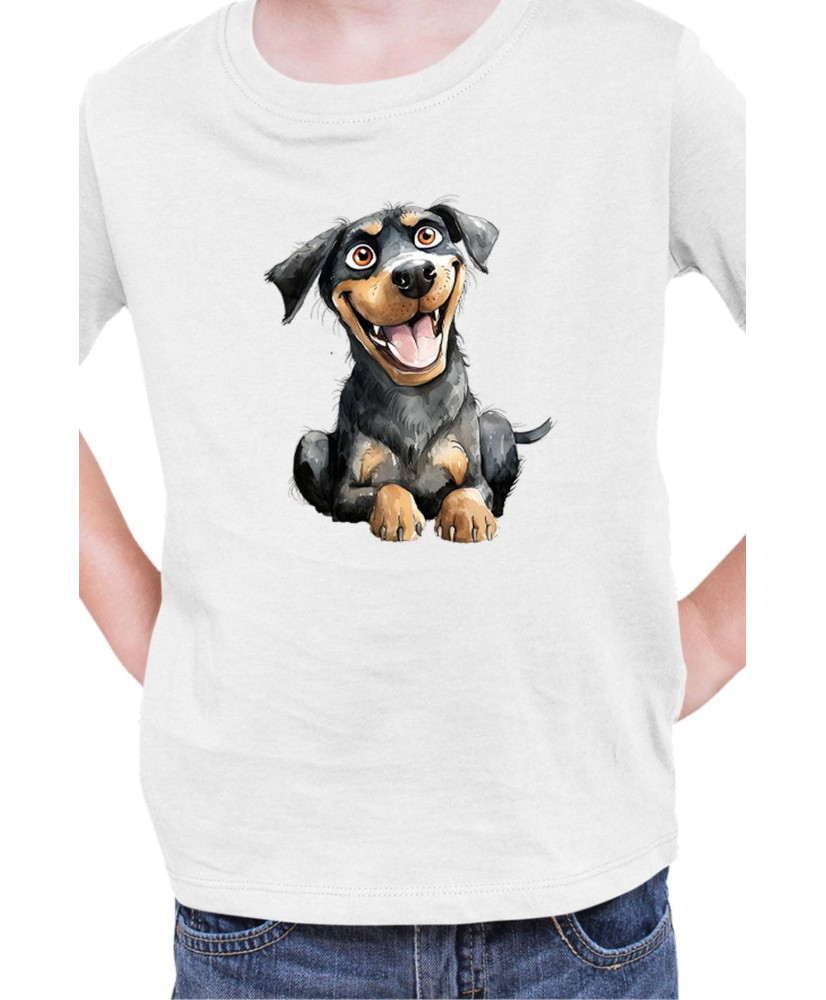 Детска Тениска Funny Dogs Breeds Rottweiler