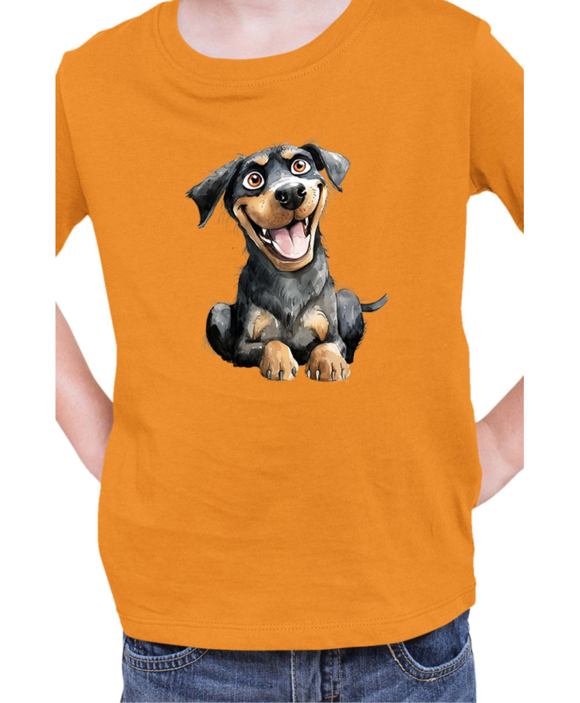 Детска Тениска Funny Dogs Breeds Rottweiler
