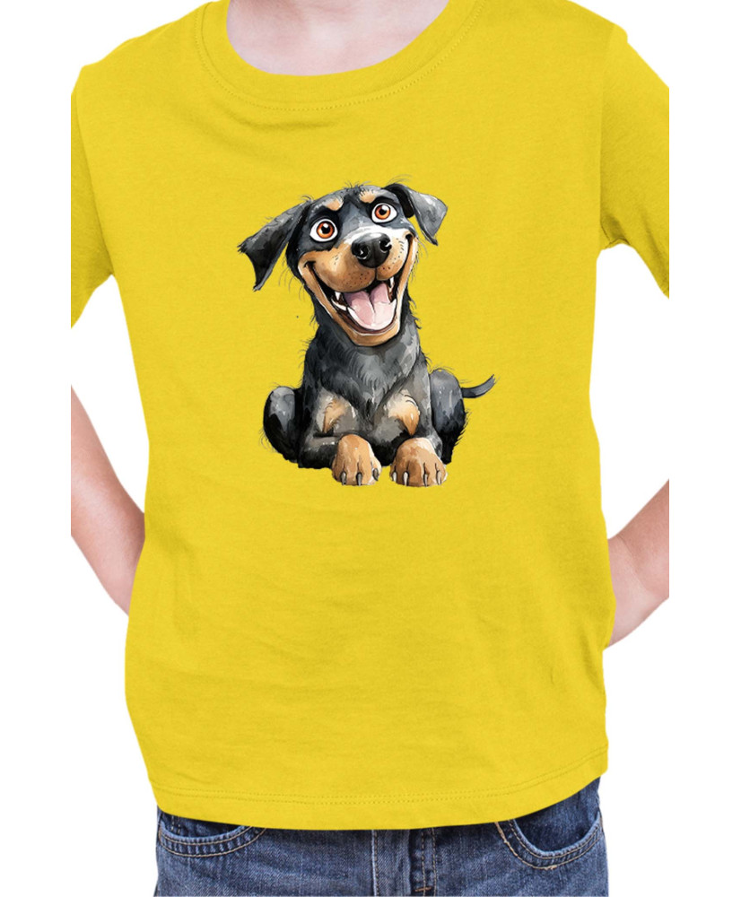 Детска Тениска Funny Dogs Breeds Rottweiler