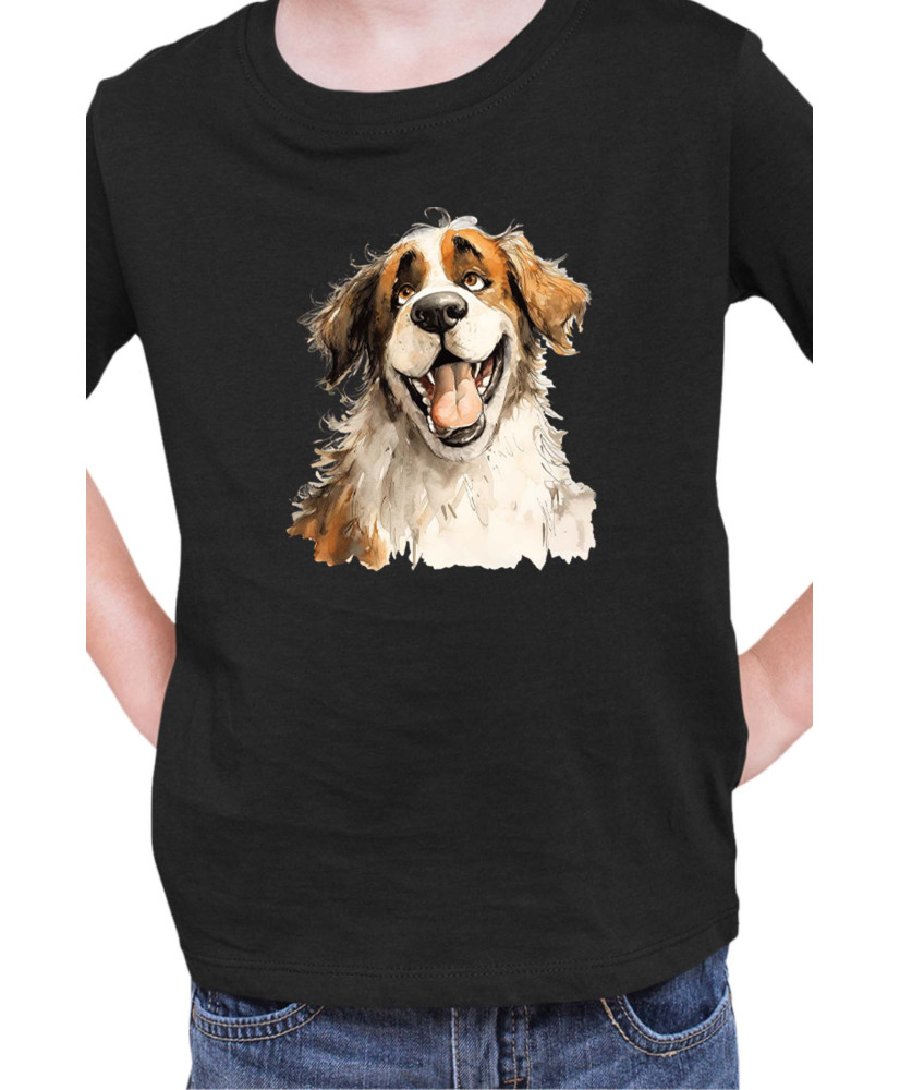 Детска Тениска Funny Dogs Breeds Saint Bernard