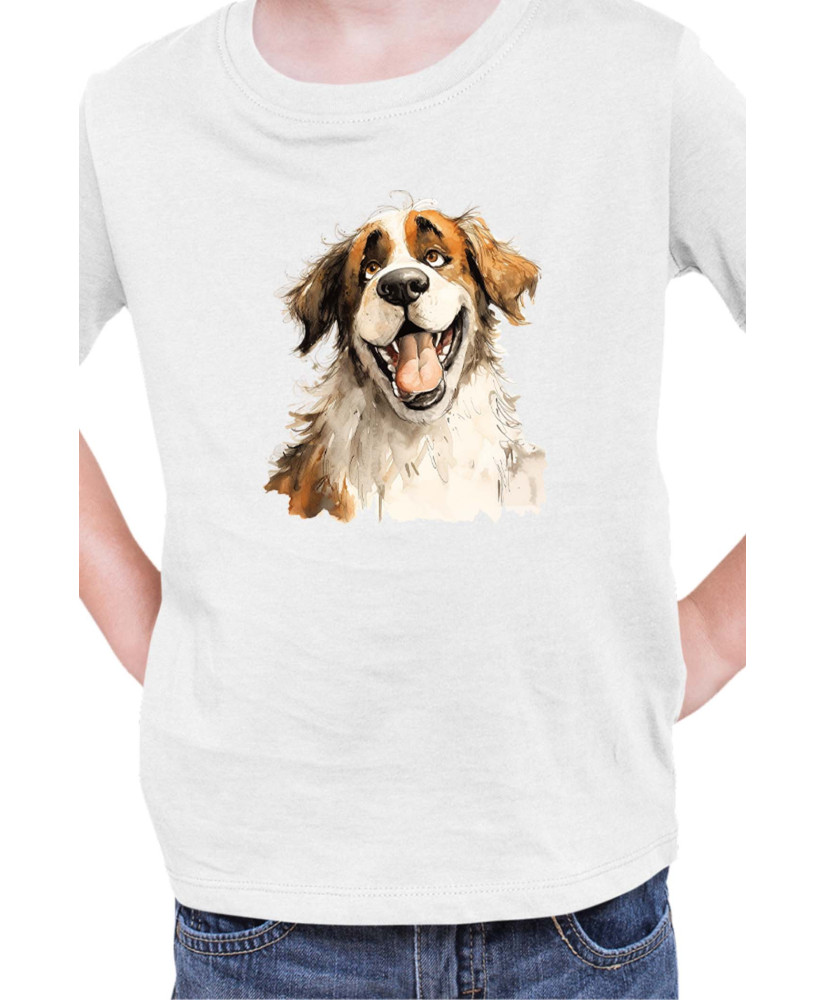 Детска Тениска Funny Dogs Breeds Saint Bernard