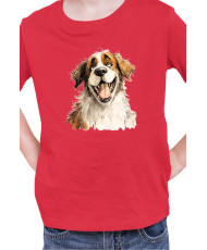 Детска Тениска Funny Dogs Breeds Saint Bernard