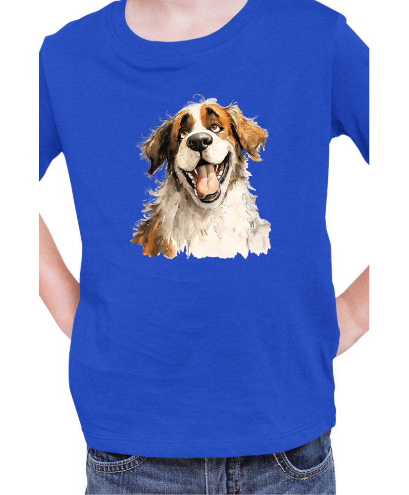 Детска Тениска Funny Dogs Breeds Saint Bernard