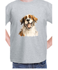 Детска Тениска Funny Dogs Breeds Saint Bernard