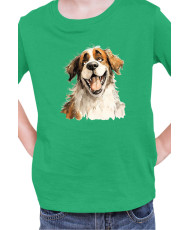 Детска Тениска Funny Dogs Breeds Saint Bernard