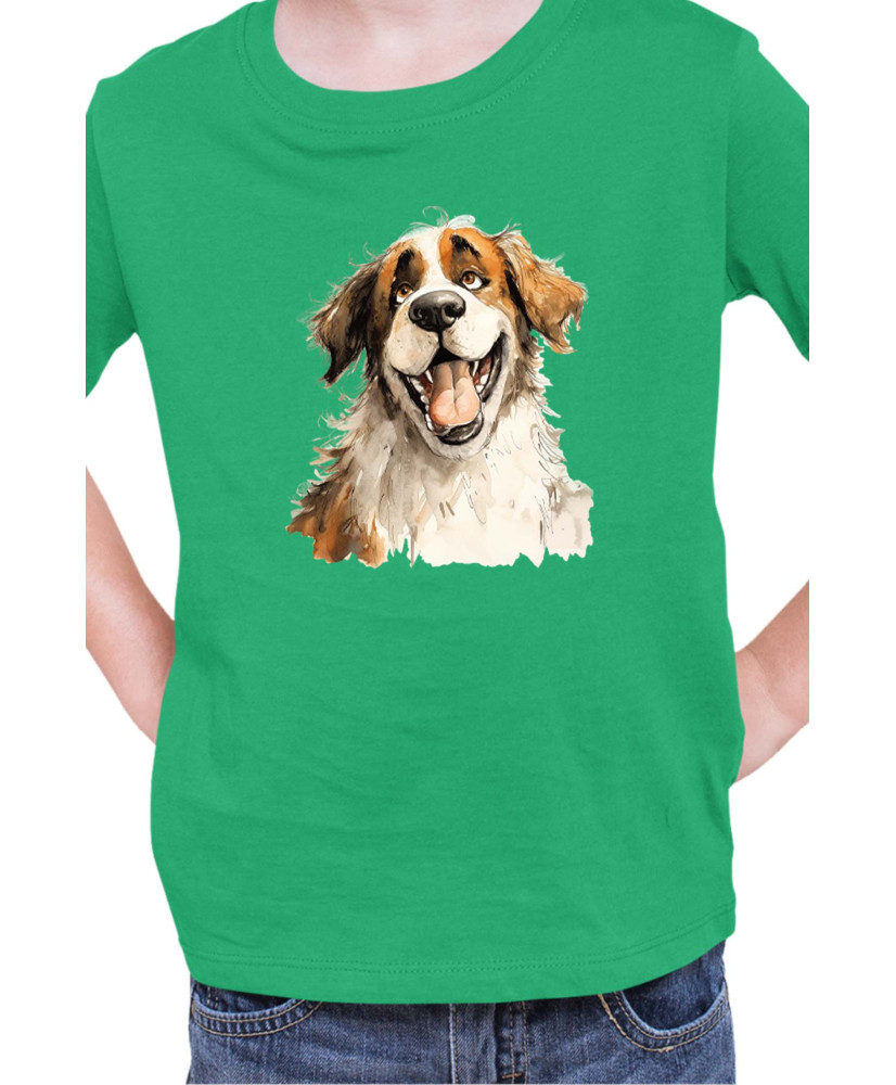 Детска Тениска Funny Dogs Breeds Saint Bernard