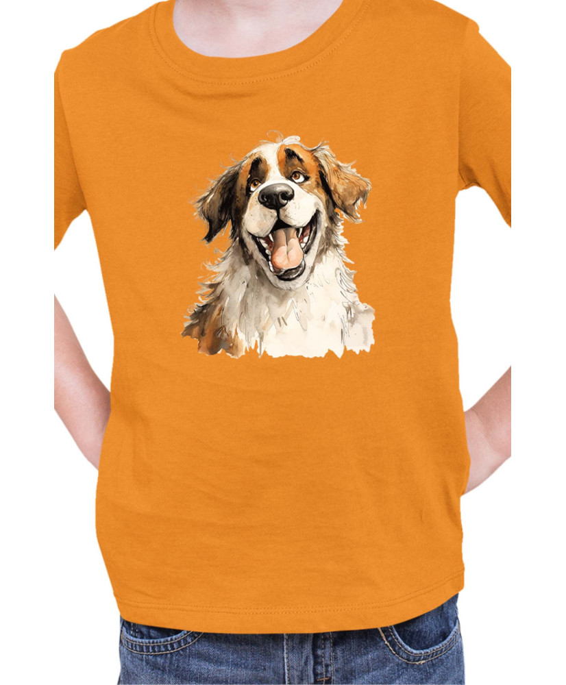 Детска Тениска Funny Dogs Breeds Saint Bernard