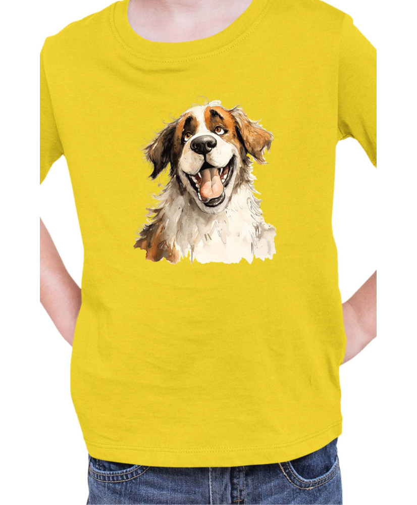 Детска Тениска Funny Dogs Breeds Saint Bernard