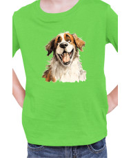 Детска Тениска Funny Dogs Breeds Saint Bernard