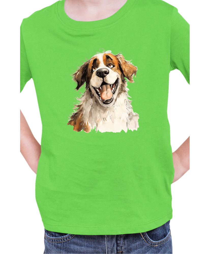 Детска Тениска Funny Dogs Breeds Saint Bernard