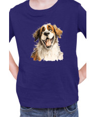 Детска Тениска Funny Dogs Breeds Saint Bernard