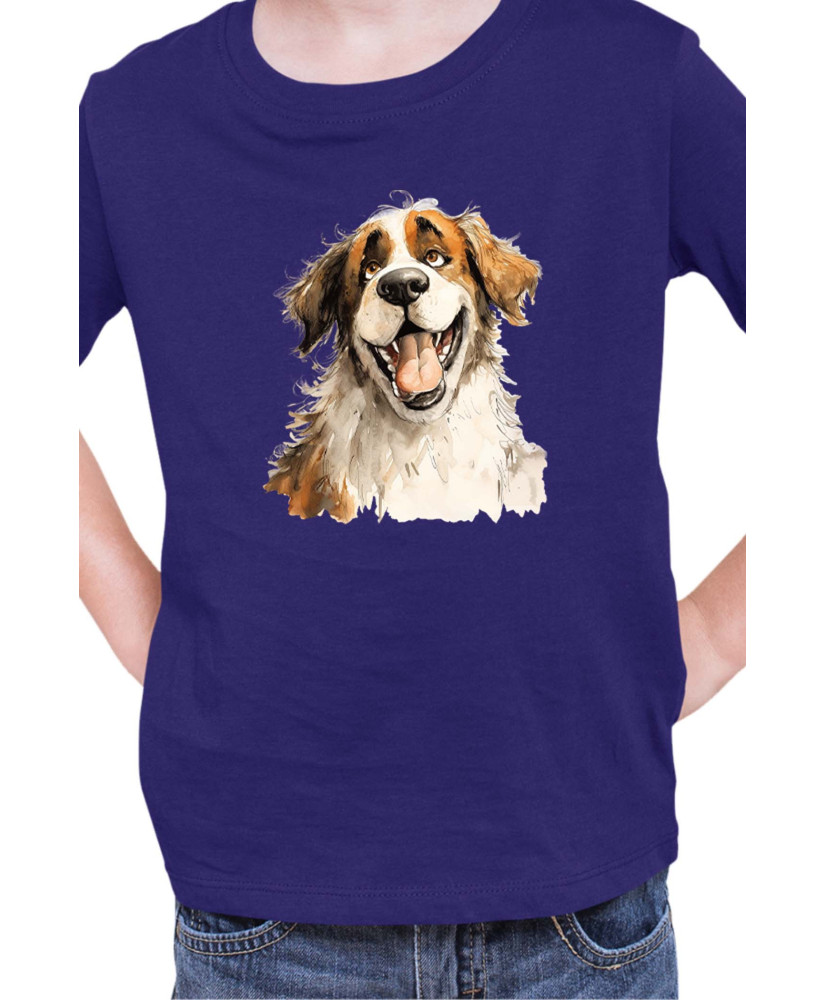 Детска Тениска Funny Dogs Breeds Saint Bernard