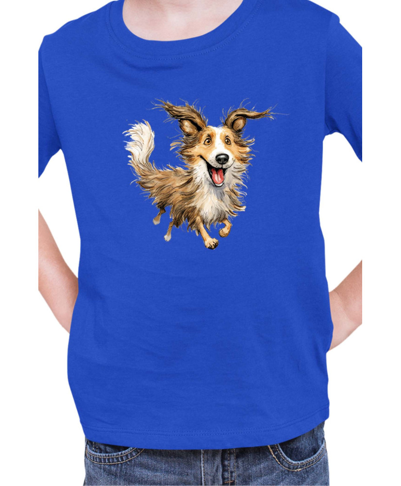 Детска Тениска Funny Dogs Breeds Shetland Sheepdog