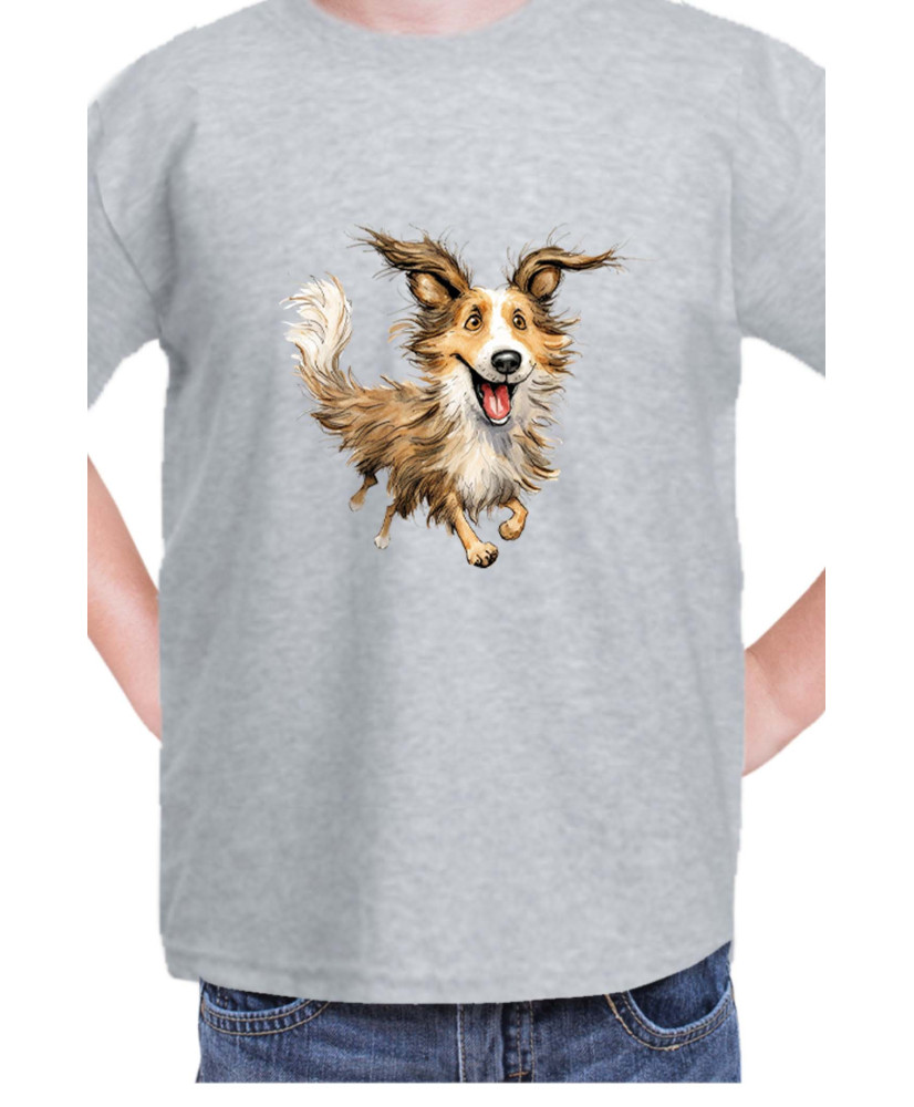 Детска Тениска Funny Dogs Breeds Shetland Sheepdog